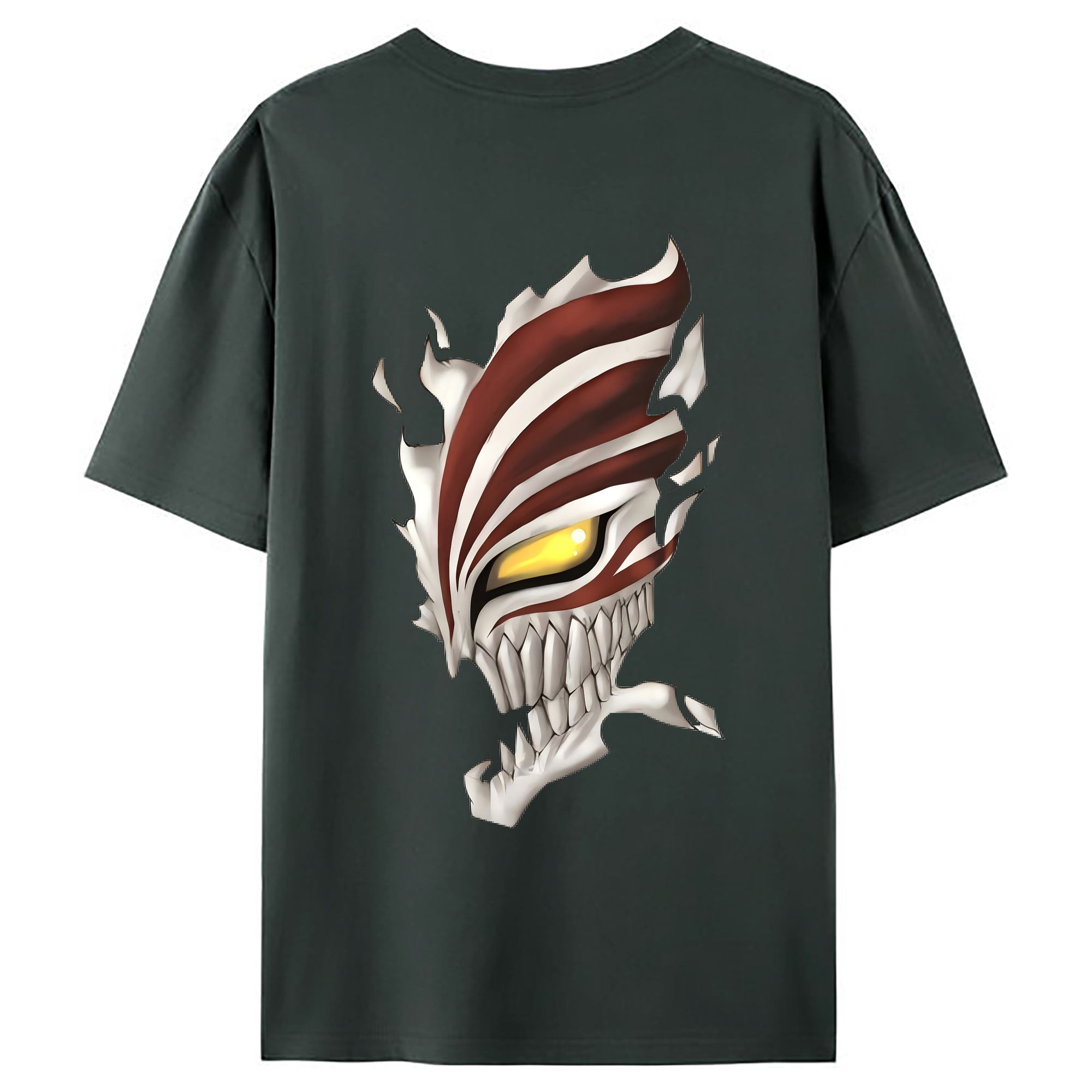 （画像用） ブリーチ 黒崎一護（くろさき いちご）BLEACH Kurosaki Ichigo 綿100％ メンズ半袖Tシャツ（バックプリント） 通気性